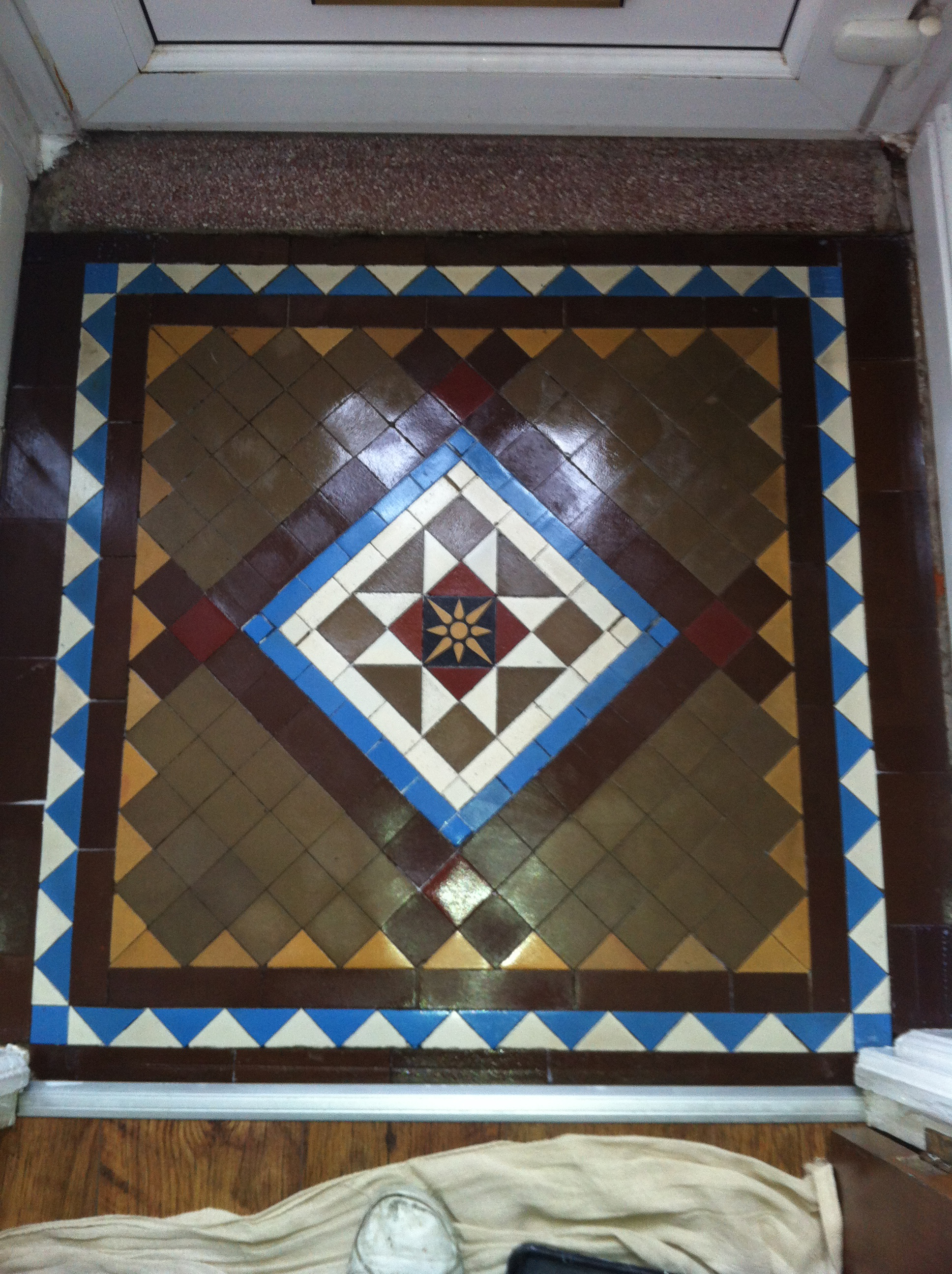 Victorian Tiles Floor Cleaning