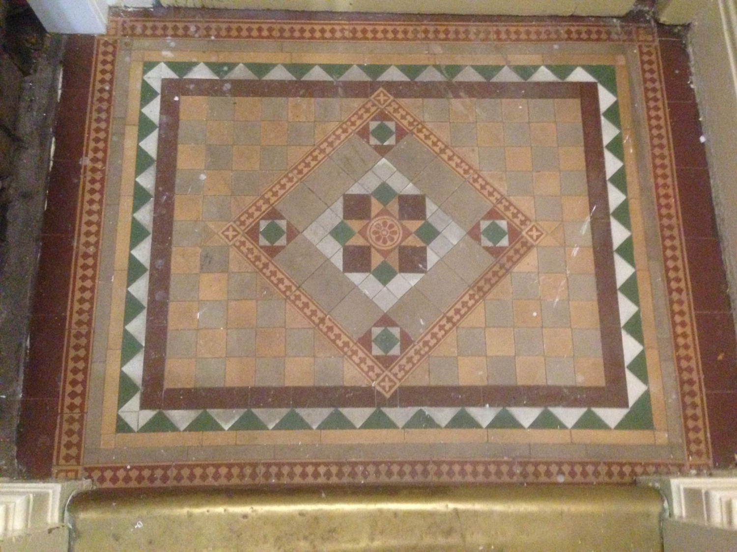 Victorian Tiles Floor Cleaning